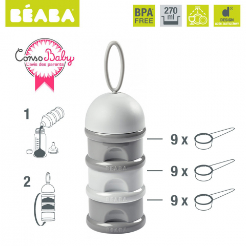 Recipient lapte praf - Gri [3]