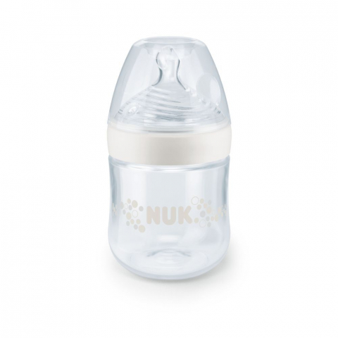 Biberon Nuk Nature Sense 150 Ml Tetina Silicon Orificiu S 0-6 luni [2]