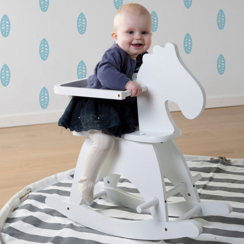 Balansoar Childhome Calut, MDF Alb [3]