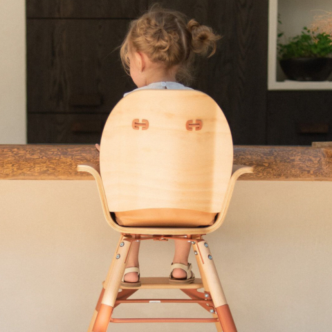 Scaun de masa Childhome Evowood Natural/Ruginiu [3]