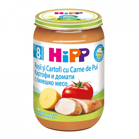 HiPP - Meniu HiPP pui cu rosii si cartofi 220g