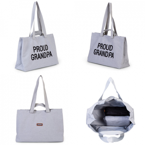 Geanta Childhome Proud Grandpa Gri [2]