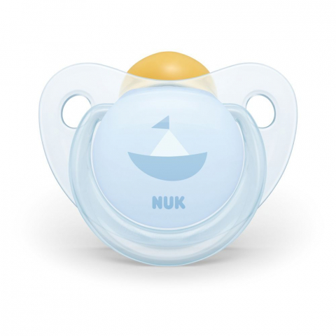 Nuk - Suzeta Nuk Baby Blue Latex M1 Barcuta 0-6 luni