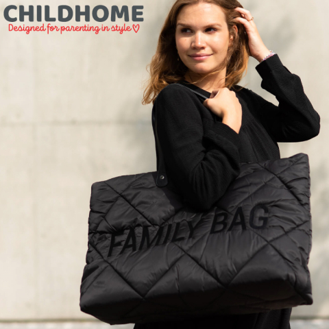 Geanta matlasata Childhome Family Bag Negru [4]
