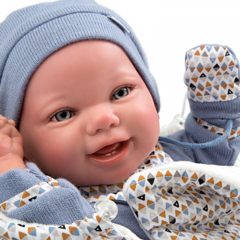 Papusa Reborn bebelus realist Arias Daniel 45 cm Blue [3]