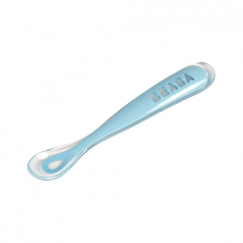 Beaba - Lingurita silicon - Bleu