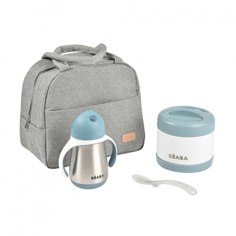 Beaba - Set izoterm on the go 4 piese Beaba Blue