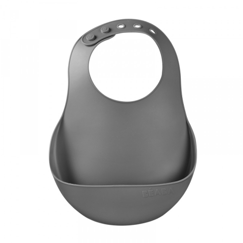 BAVEȚICI PENTRU BEBELUȘI - Baveta silicon Beaba Mineral