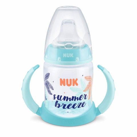 Nuk - Biberon Nuk First Choice Beach Edition cu toarte 150ml Bleu