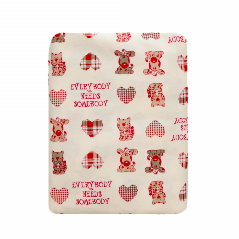 Fiki Miki - Husa Bumbac Perna Alaptare Fiziologica 72 cm Roz