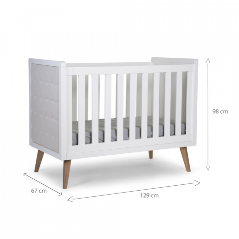 Patut Childhome Retro Rio 60x120 cm, MDF Alb [2]