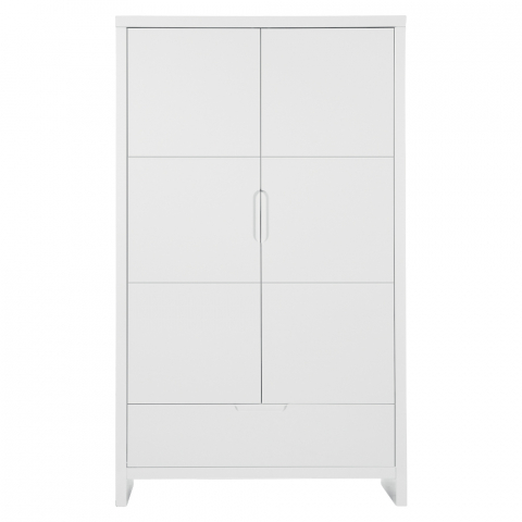 Childhome - Dulap Childhome Quadro White 110x58x185 cm, MDF Alb