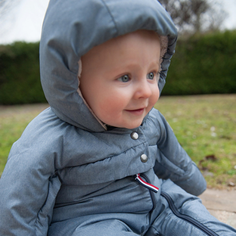 Combinezon Red Castle T-zip 6-12 luni Bleu China [3]