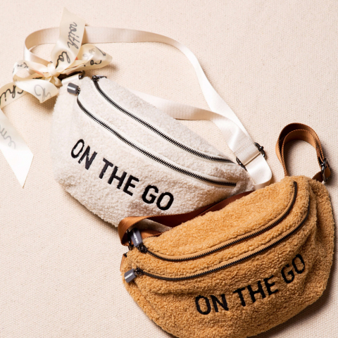 Geanta Childhome Banana On The Go Teddy Alb [3]