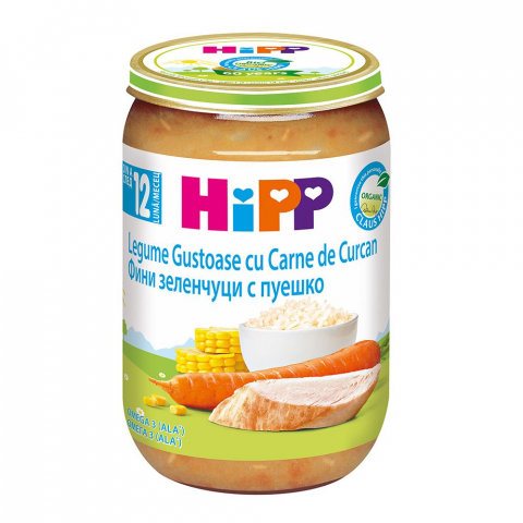 HiPP - Meniu HiPP curcan cu legume 220g