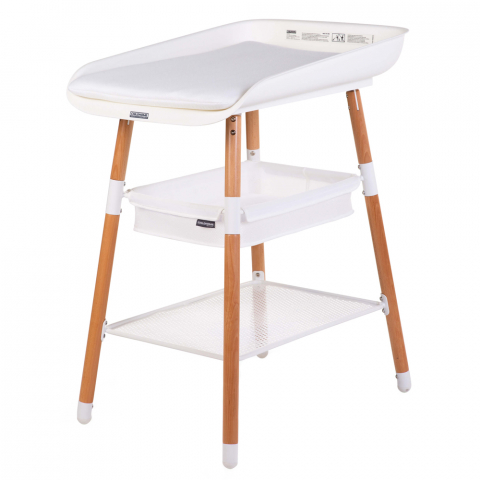 Saltele de infasat - Masuta de infasat Childhome Evolux Natural Alb