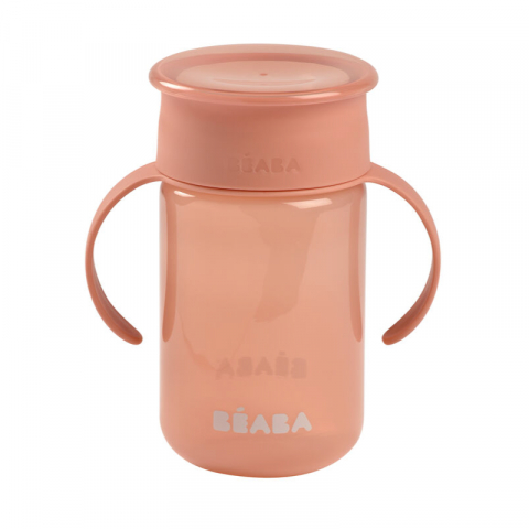 Beaba - Cana de invatare Beaba 340 ml Pink