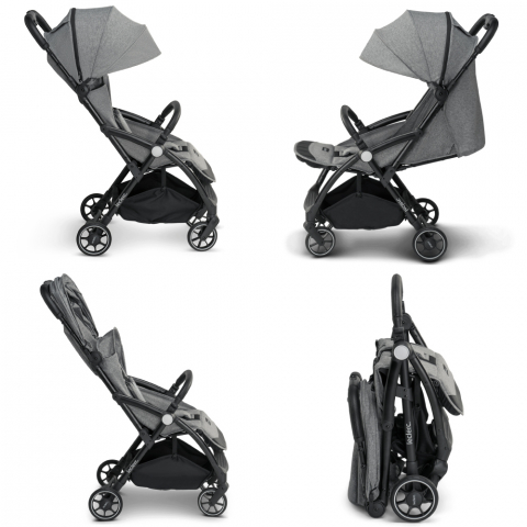 Carucior Leclerc Influencer 2 in 1 Grey Melange [2]