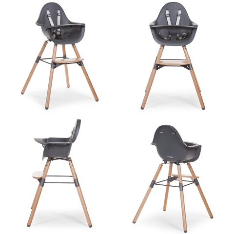 Scaun de masa reglabil in inaltime Childhome Evolu 2 Natural/Antracit [2]