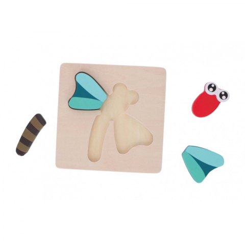 Puzzle din lemn Marionette Libelula 5 piese [1]