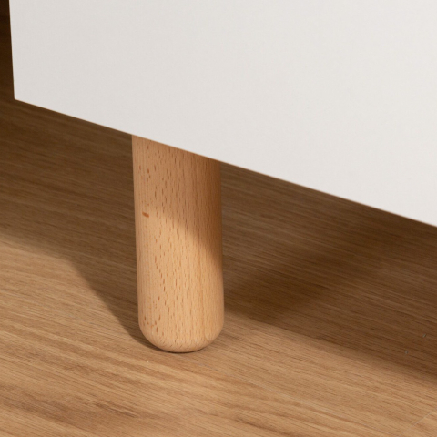 Comoda Childhome Wonder White 137x75x93 cm cu masa de infasat [5]