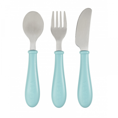 Beaba - Set 3 tacamuri inox - Airy Green