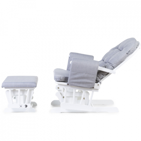 Fotoliu balansoar pentru alaptat Childhome cu suport pentru picioare, Gri [1]