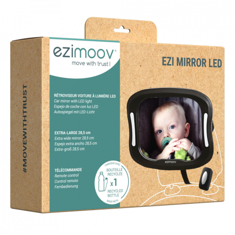 Ezimoov - Oglinda retrovizoare cu Lumina LED Ezimoov, Eco friendly