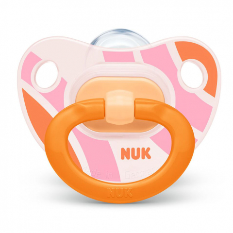 Nuk - Suzeta Nuk Happy Days Silicon M3 Orange 18-36 luni