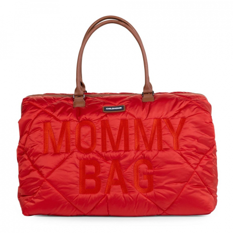 Genti - Geanta de infasat matlasata Childhome Mommy Bag Rosu