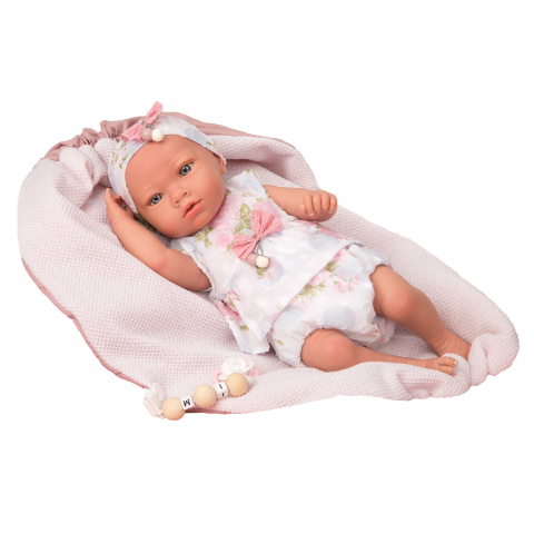 Arias - Papusa Reborn bebelus realist Arias Inna 38 cm White/Pink