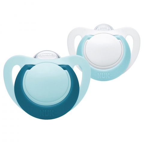 Nuk - Suzeta Nuk Genius Silicon M2 Vernil 6-18 luni 2 Bucati Set