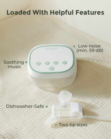 Aspirator nazal electric Momcozy BreezyClear Pro 2 in 1, spray si aspirare [9]