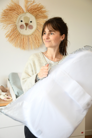 Baby nest ergonomic Red Castle Cocoonababy 10° Flori de Bumbac [6]