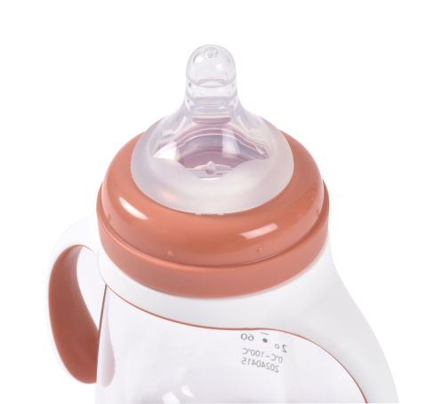 Biberon de invatare 2 in 1 din Tritan Beaba 210 ml Terracotta [1]