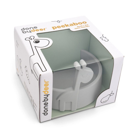 Bol din silicon Done by Deer Peekaboo Raffi Grey [2]