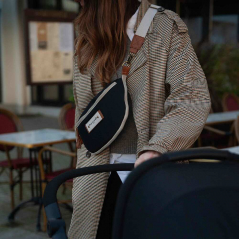 Borseta bebelusi Baby On Board Armelle Banana Black [7]