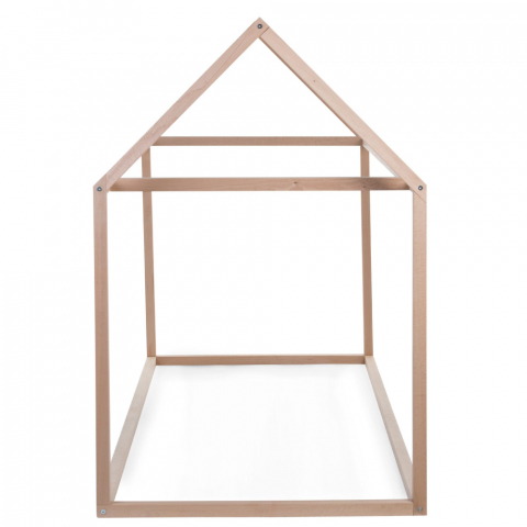 Cadru pat casuta Childhome 90x200 cm Lemn Natural [2]