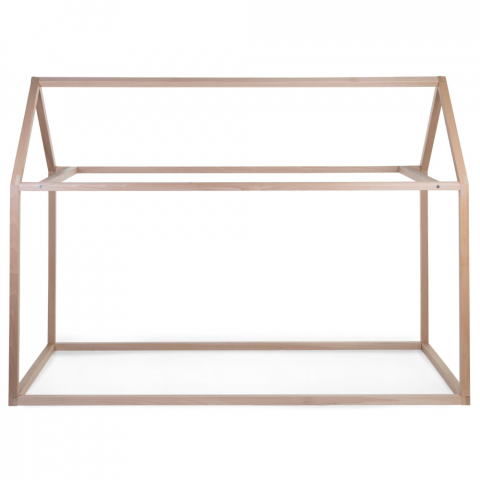 Cadru pat casuta Childhome 90x200 cm Lemn Natural [1]