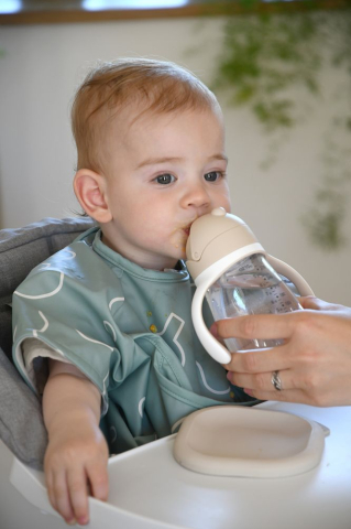 Cana cu pai din Tritan Beaba 300 ml Clay [2]