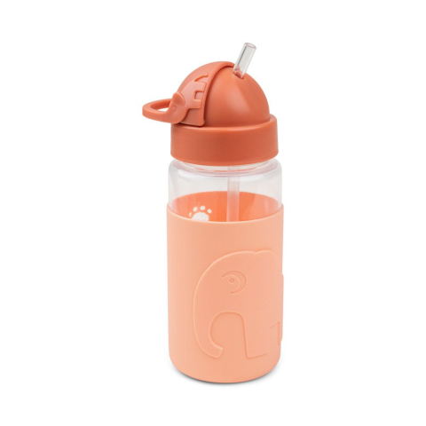 Done by Deer - Cana cu pai Done by Deer Easy-grip Elphee Papaya 350 ml