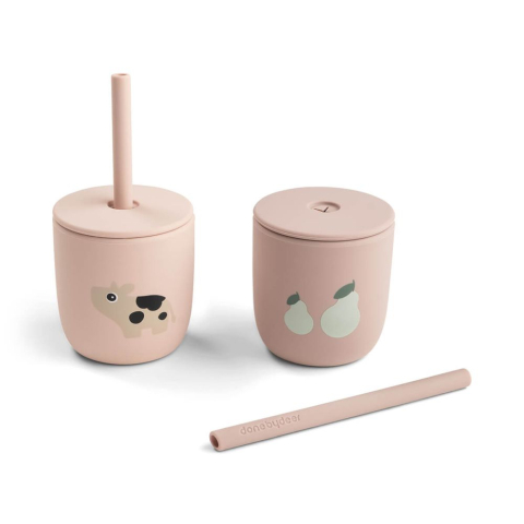 Cana cu pai Done by Deer silicon set 2 buc Tiny Farm Powder [1]