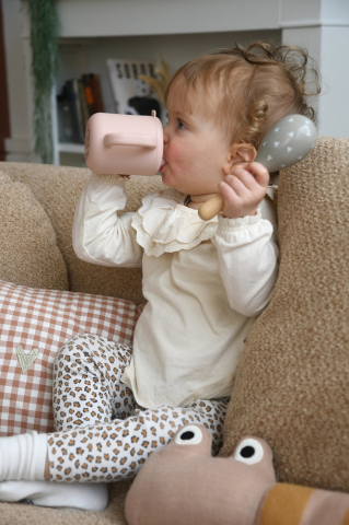 Cana de antrenament silicon Beaba Cotton Candy [6]