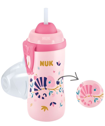 Nuk - Cana Nuk Flexi Color Change 300 ml, Roz