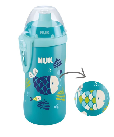 Nuk - Cana Nuk Junior Color Change 300 ml, Albastru Peste