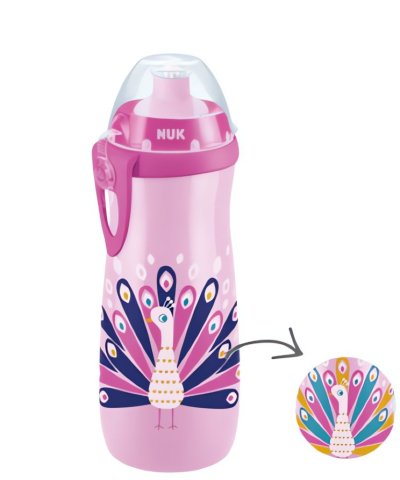 Nuk - Cana Nuk Sport Color Change 450 ml, Roz