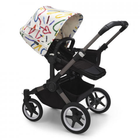 Capotina carucior Bugaboo Donkey 5 Art of Discovery White [2]
