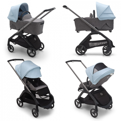 Capotina carucior Bugaboo Dragonfly Skyline Blue [1]