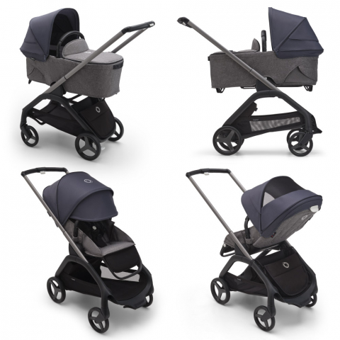 Capotina carucior Bugaboo Dragonfly Stormy Blue [1]