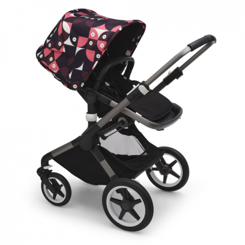 Capotina carucior Bugaboo Fox 3/Lynx Animal Explorer Pink/Red [1]